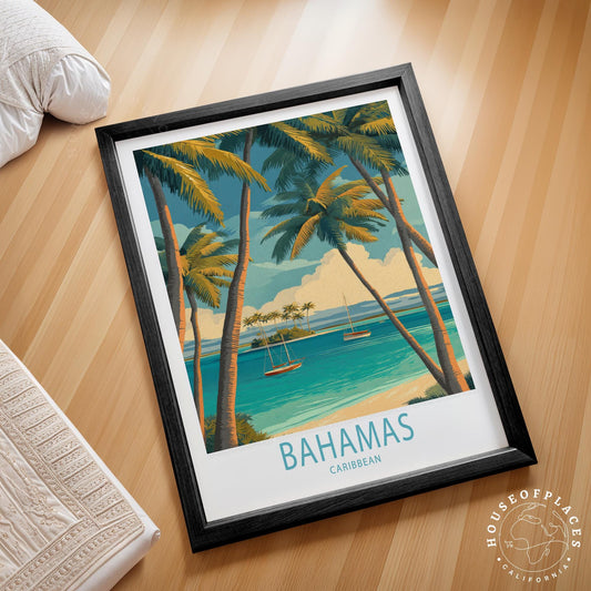 Bahamas Island travel poster – view 2