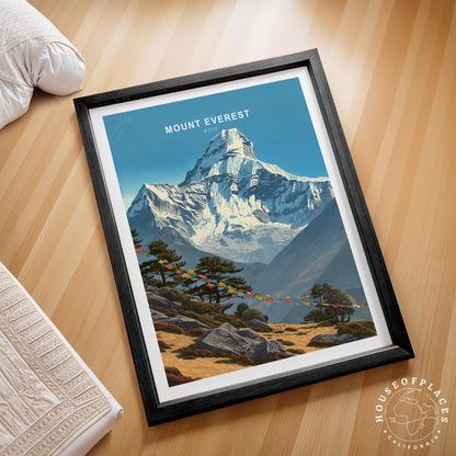 Mount Everest Asia travel poster – view 2