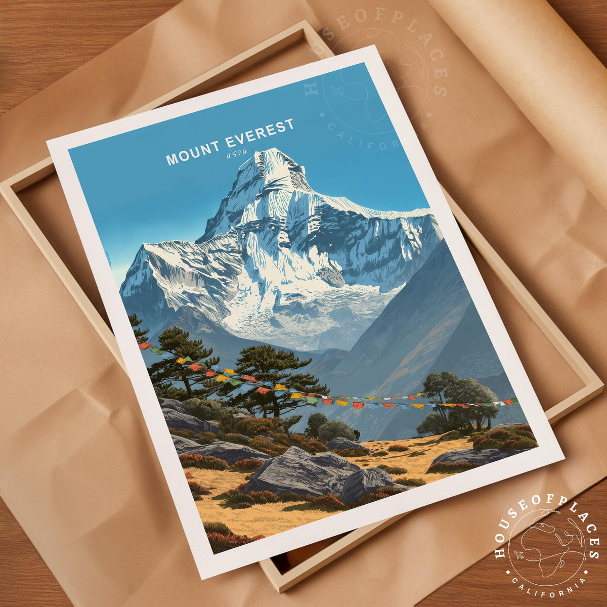 Mount Everest Asia travel poster – view 4