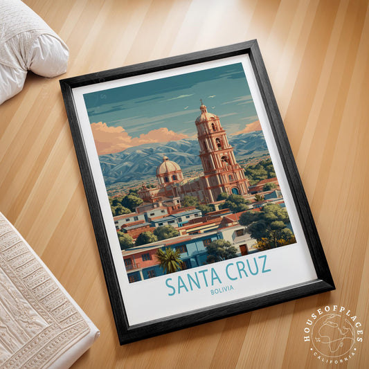 Santa Cruz travel poster – view 2