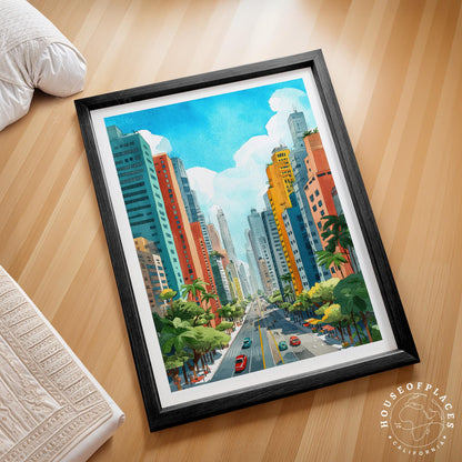 São Paulo travel poster – view 2