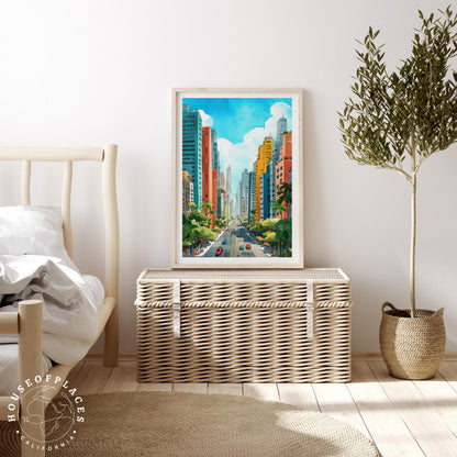 São Paulo travel poster – view 3