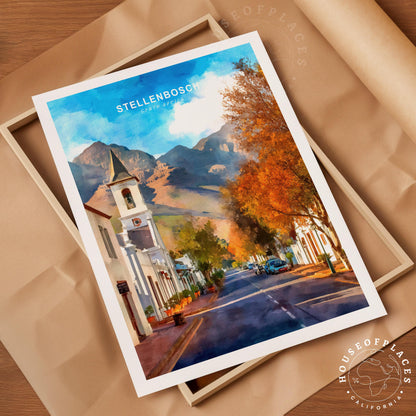 Stellenbosch travel poster – view 4