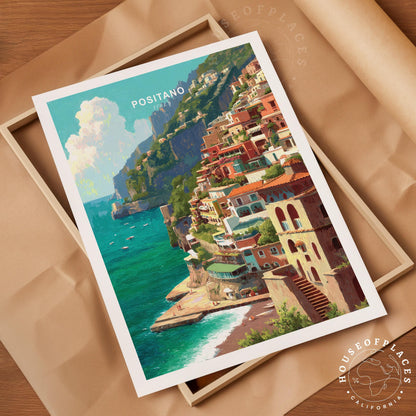 Positano travel poster – view 4