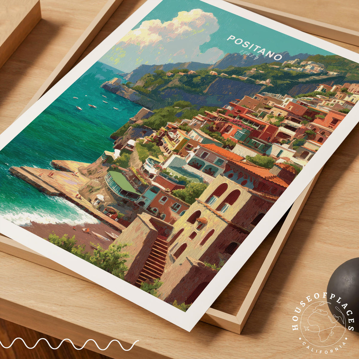 Positano travel poster – view 7