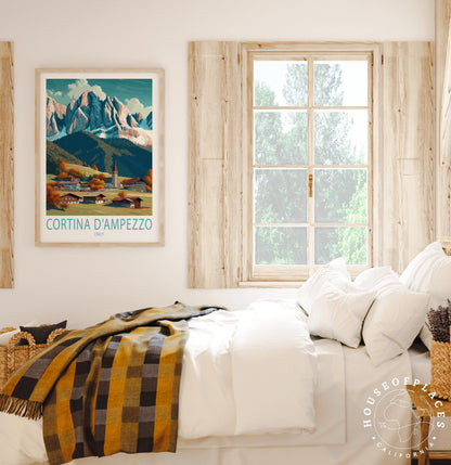 Cortina d’Ampezzo travel poster – view 6
