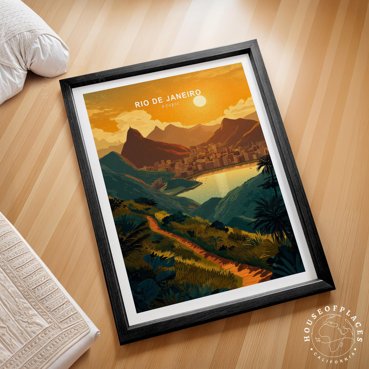 Rio de Janeiro Bay View travel poster – view 2