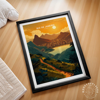 Rio de Janeiro Bay View travel poster – view 2