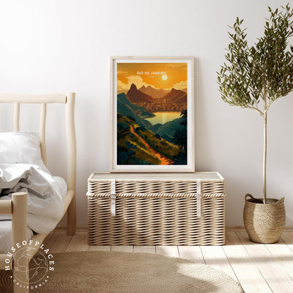 Rio de Janeiro Bay View travel poster – view 3