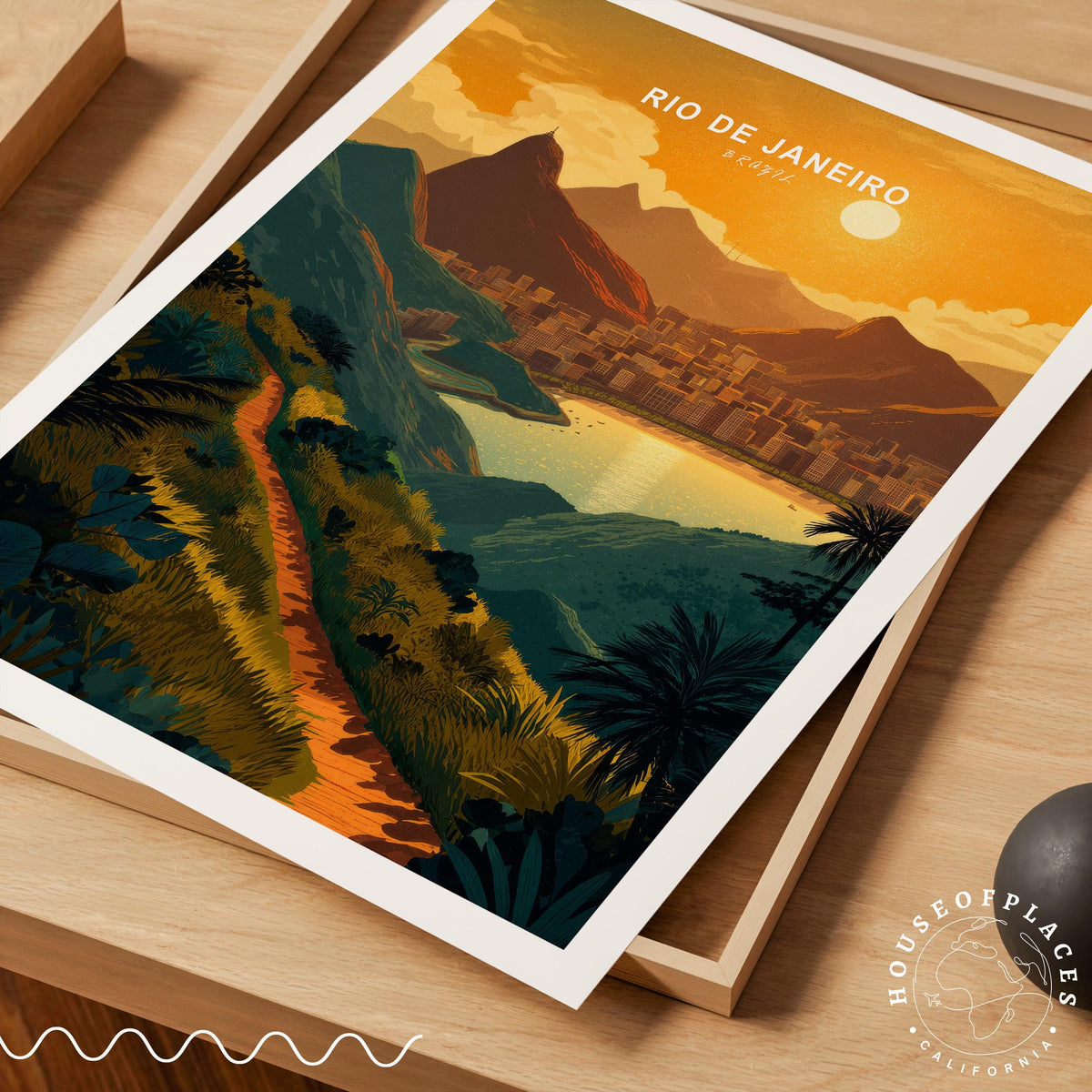 Rio de Janeiro Bay View travel poster – view 7