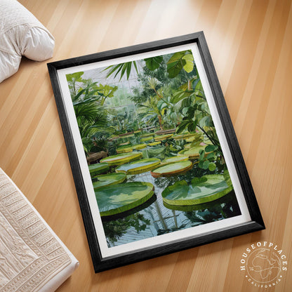 Royal Botanic Gardens Kew London travel poster – view 2