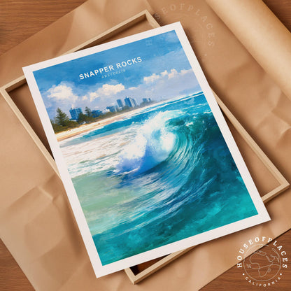 Snapper Rocks travel poster – view 4