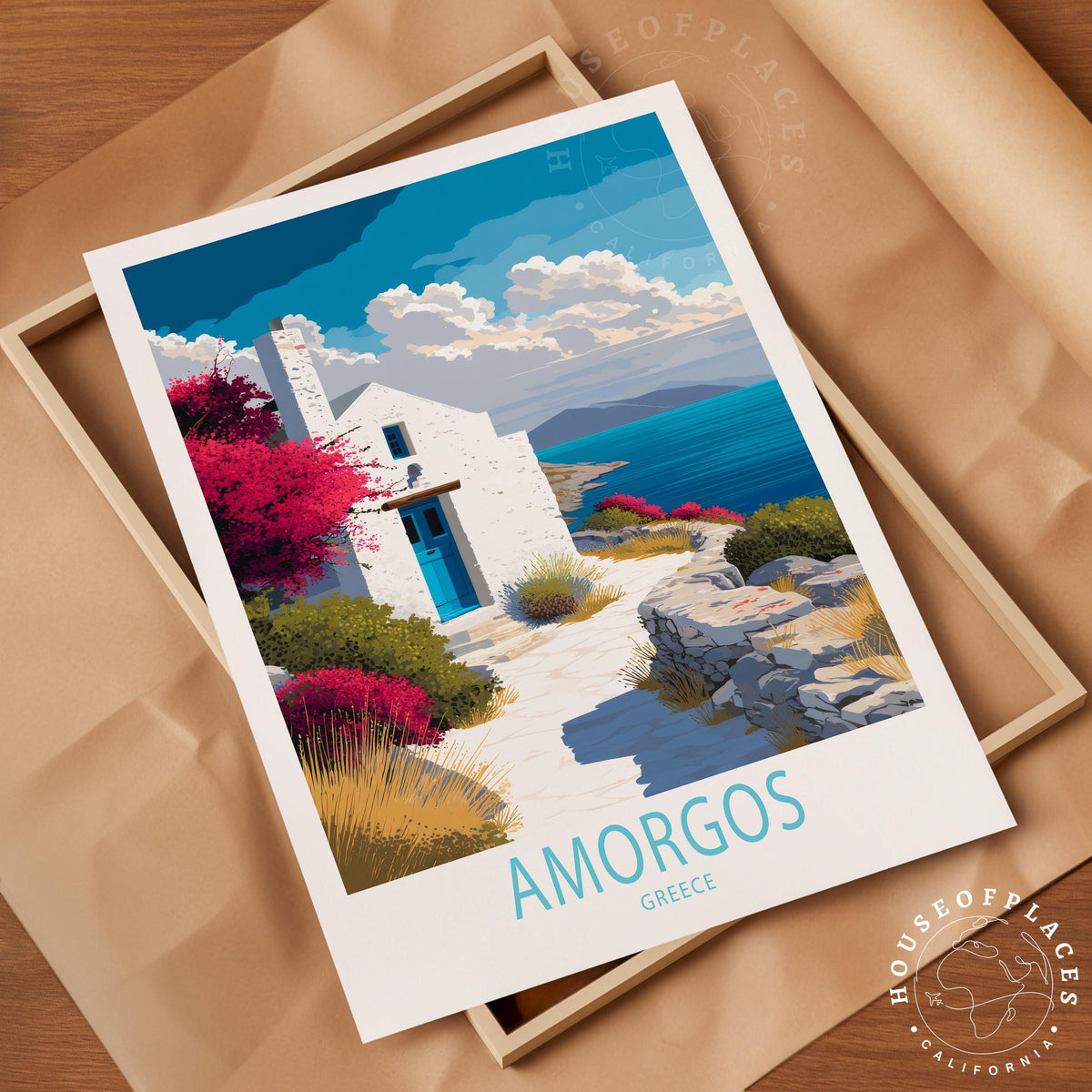 Amorgos travel poster – view 4