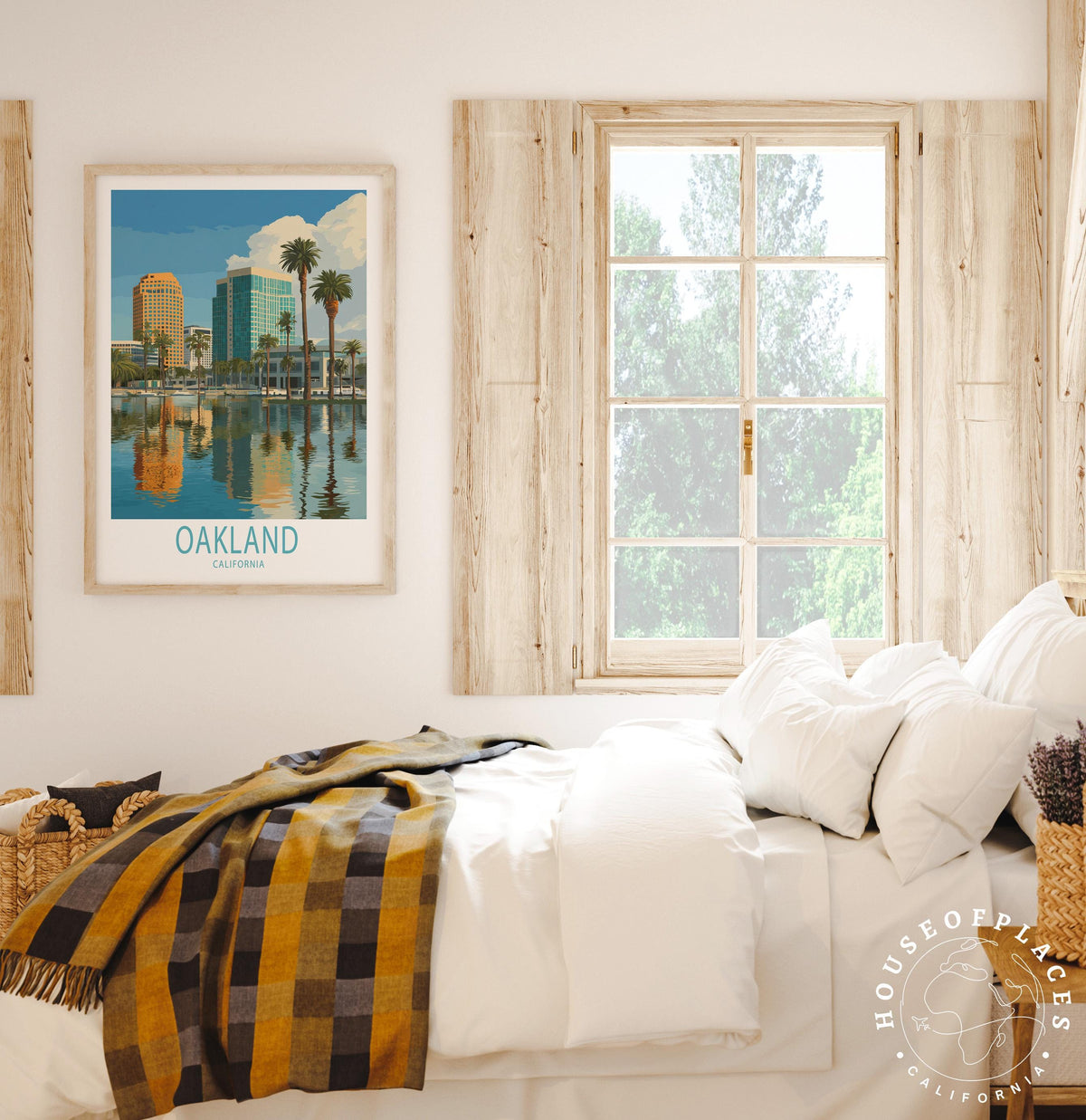 Oakland California Waterfront travel poster – view 6