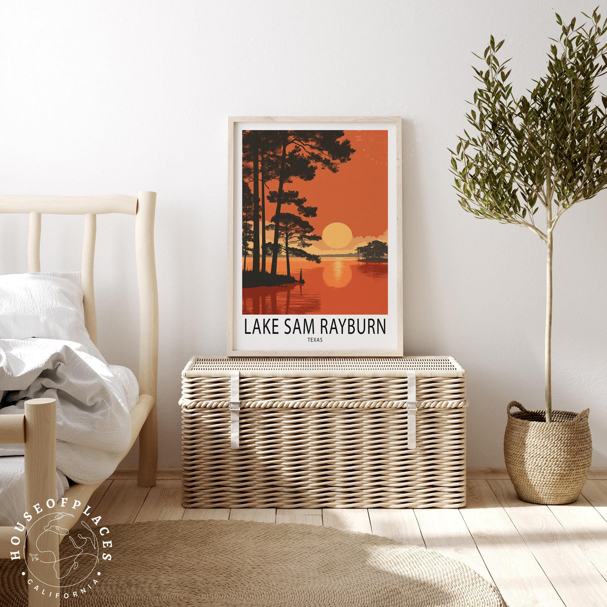 Lake Sam Rayburn travel poster – view 3