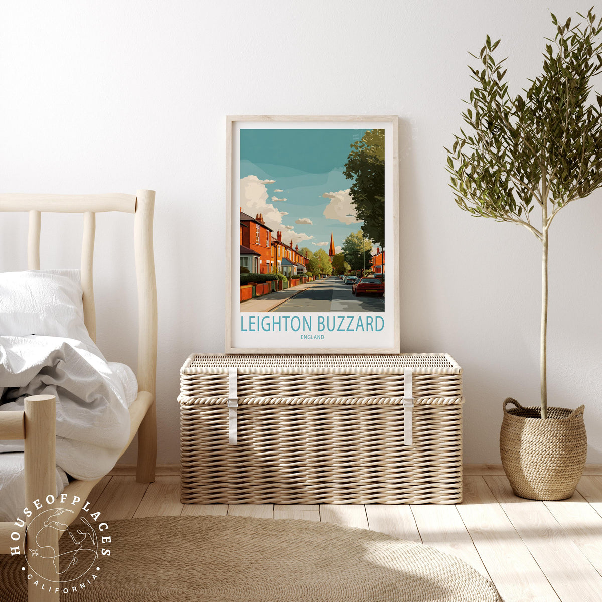 Leighton Buzzard England Street Scene travel poster – view 3