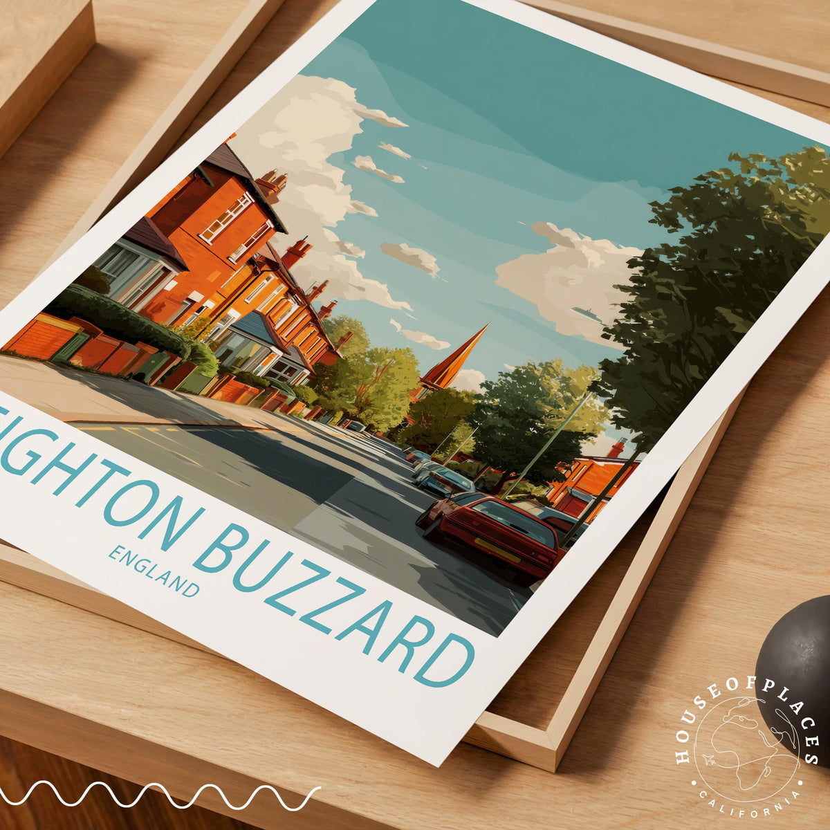 Leighton Buzzard England Street Scene travel poster – view 7