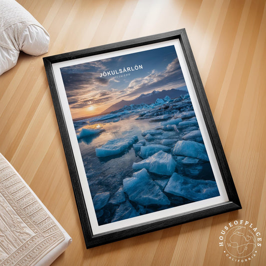 Jökulsárlón Ice Lagoon travel poster – view 2