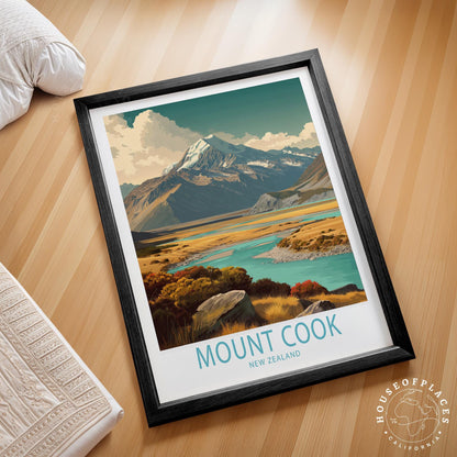 Mount Cook travel poster – view 2