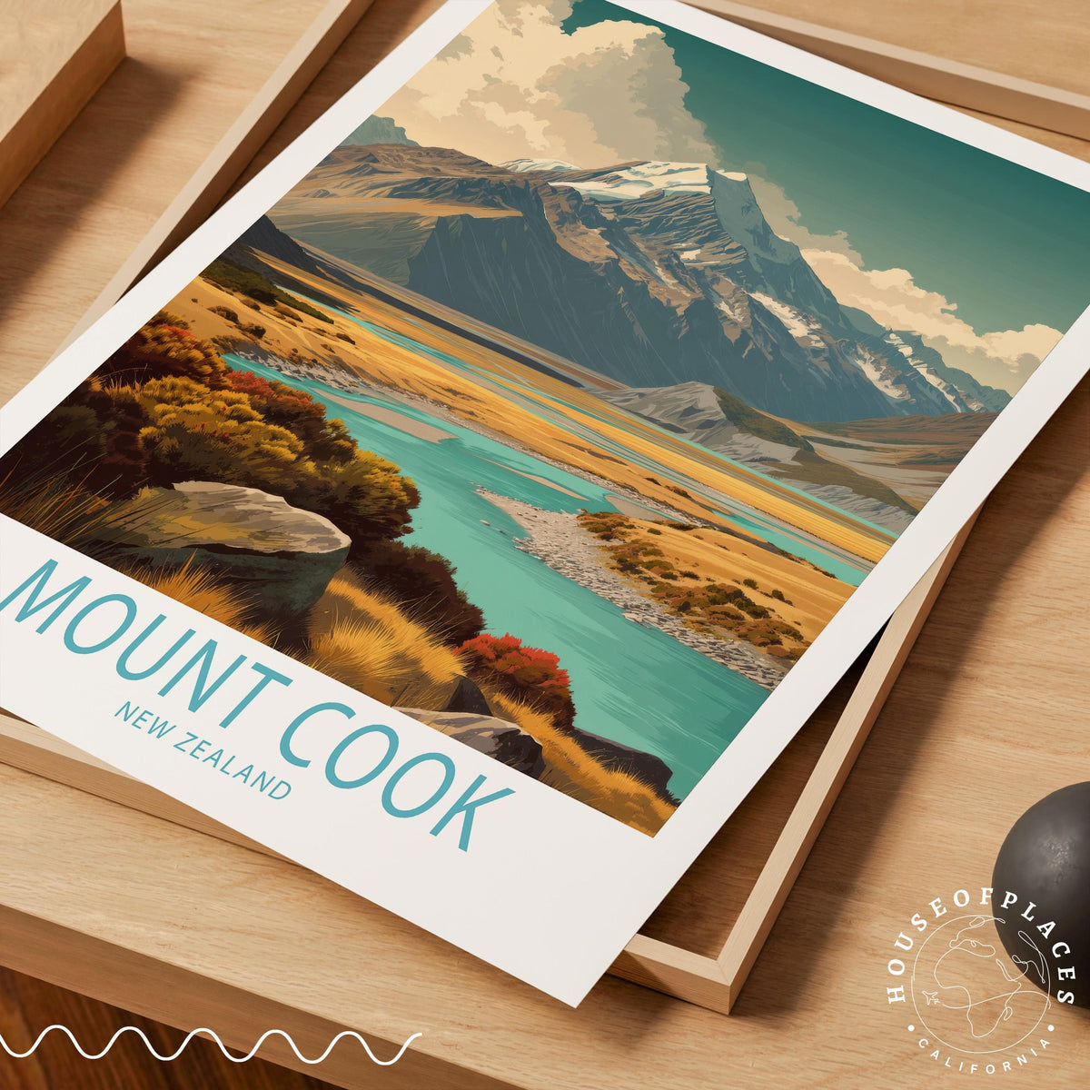 Mount Cook travel poster – view 7