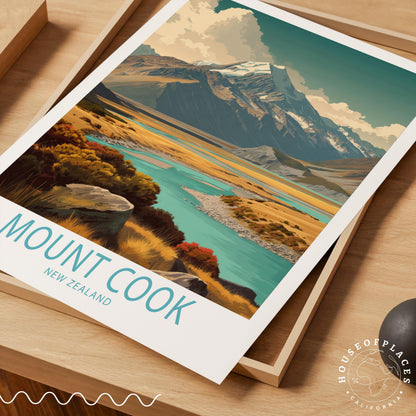 Mount Cook travel poster – view 7