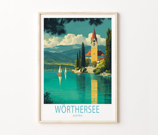 Austria Travel Poster – Scenic Wall Art Print
