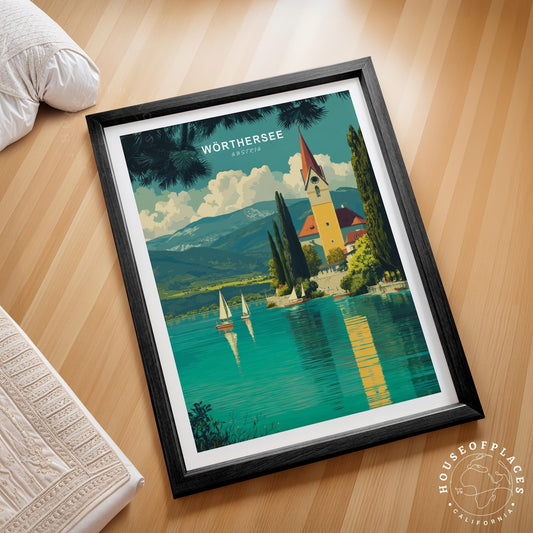 Alpine travel poster – view 2