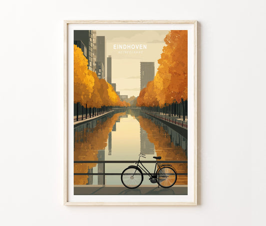 Eindhoven Travel Poster – Netherlands Wall Art Print