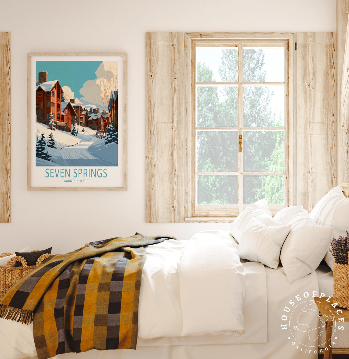 Seven Springs Winter Village travel poster – view 6