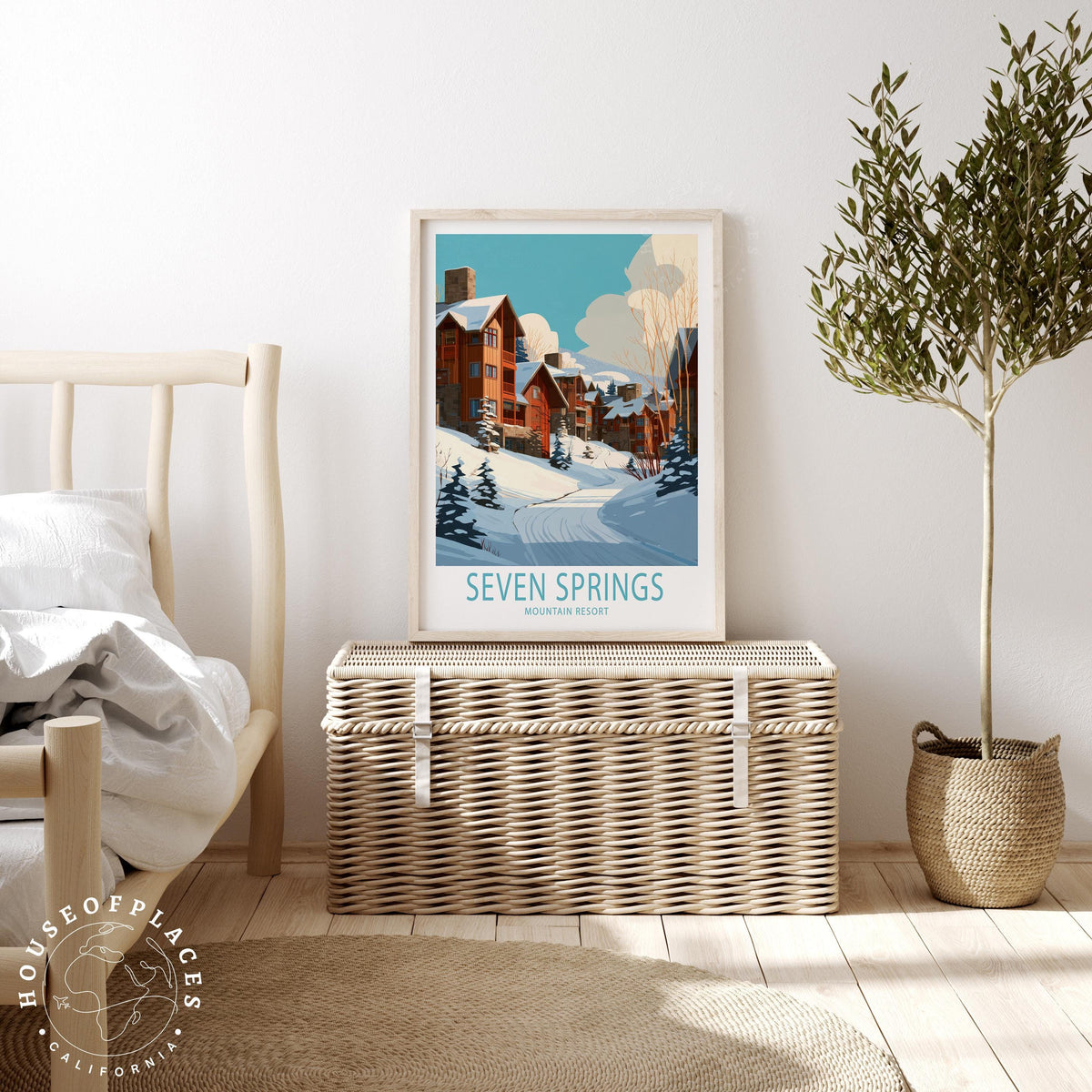 Seven Springs Winter Village travel poster – view 3