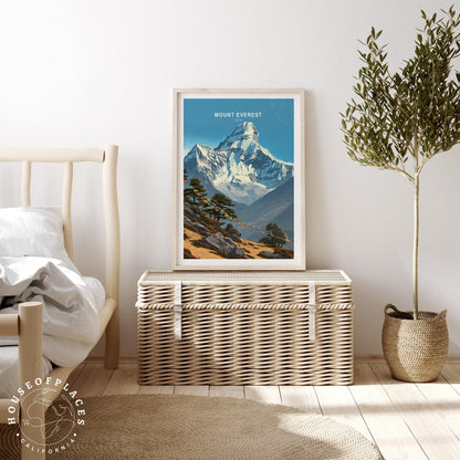 Mount Everest Asia travel poster – view 3