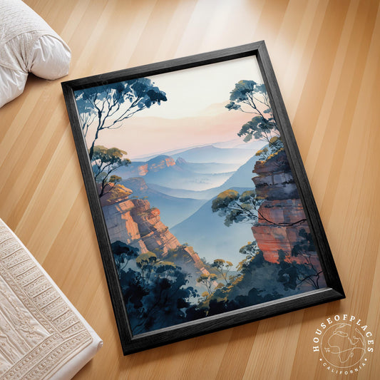 Blue Mountains travel poster – view 2