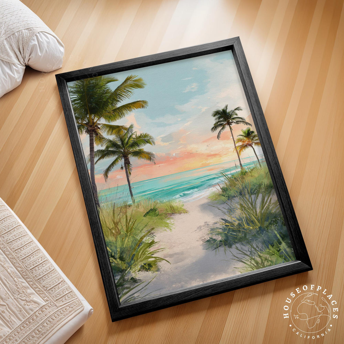 Sarasota Florida Beach travel poster – view 2