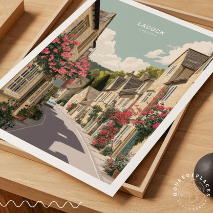 Lacock Village travel poster – view 7