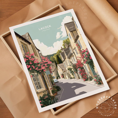 Lacock Village travel poster – view 4