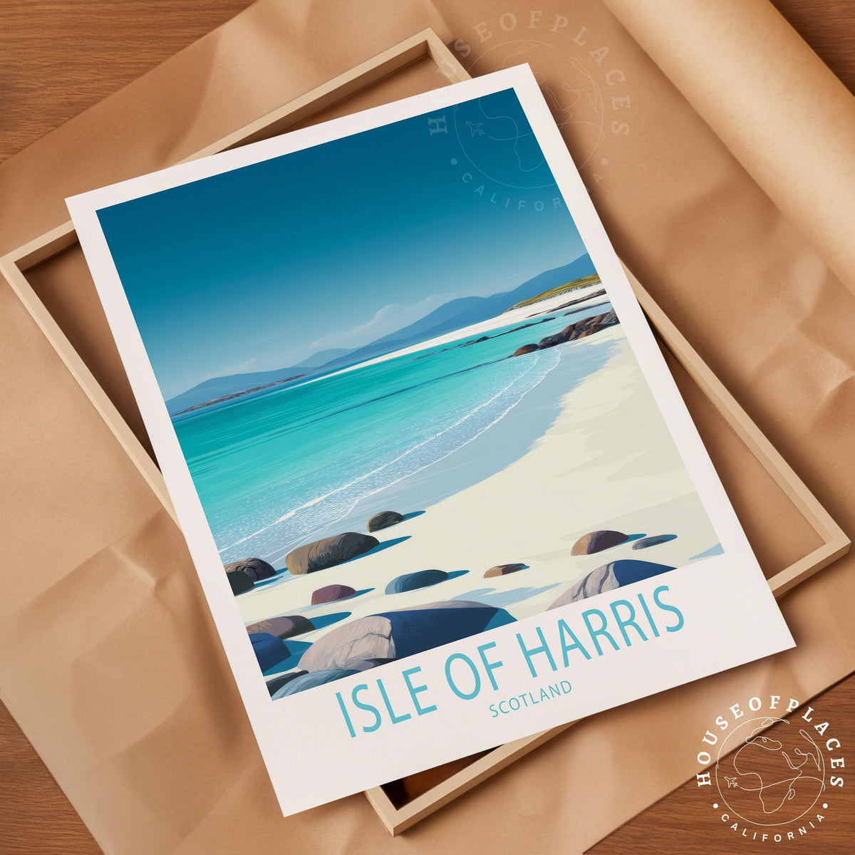 Isle of Harris travel poster – view 4