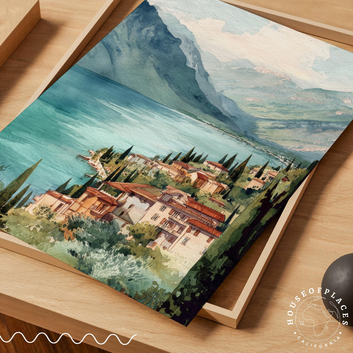 Lake Garda travel poster – view 7