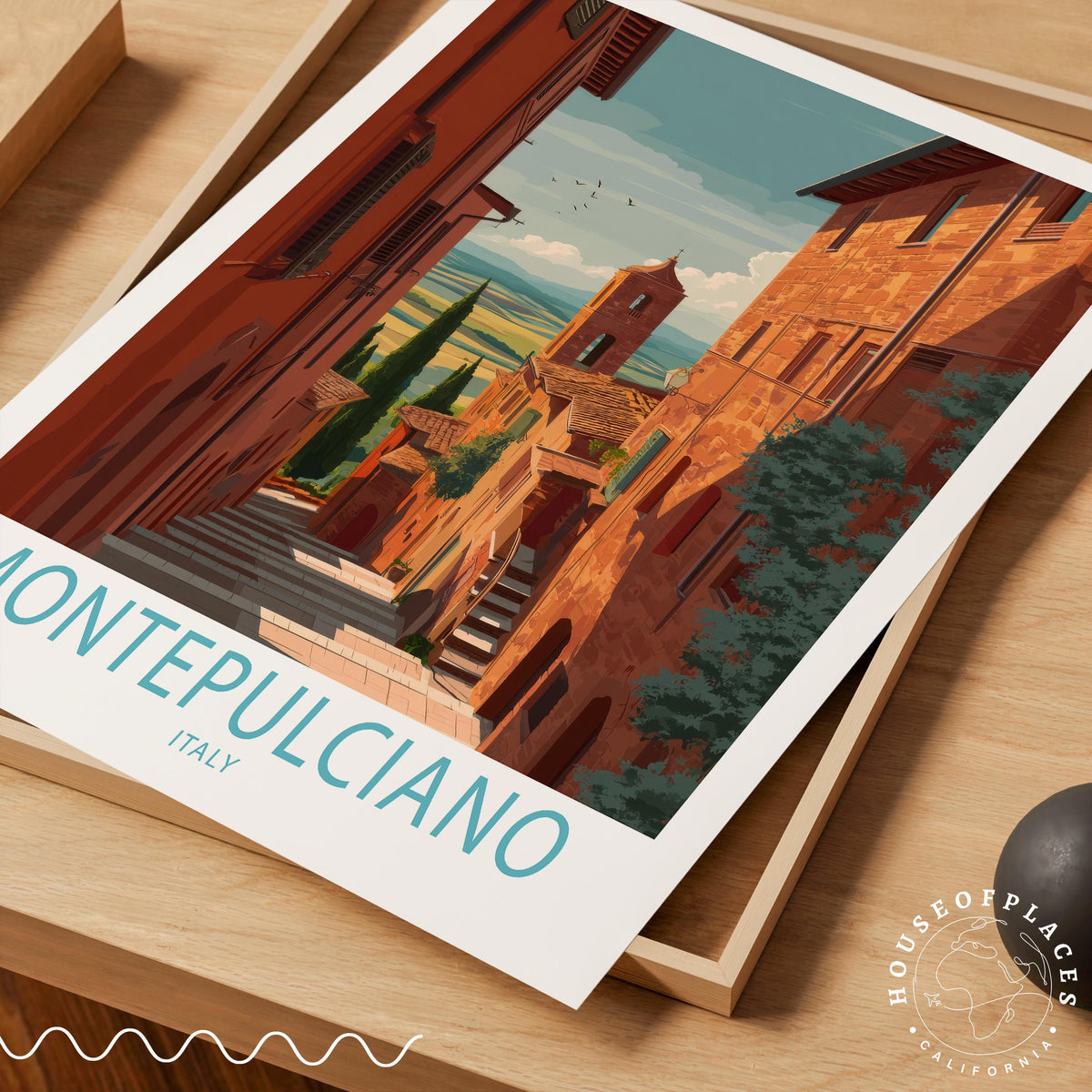 Montepulciano travel poster – view 7
