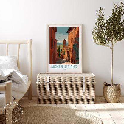 Montepulciano travel poster – view 3