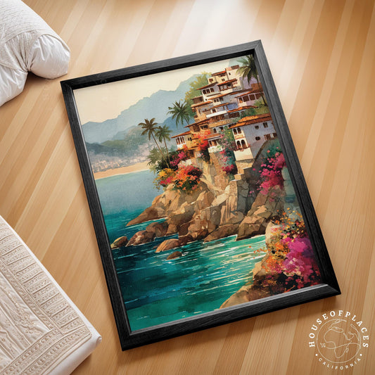 Acapulco travel poster – view 2