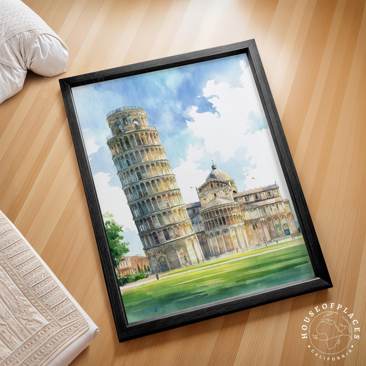 Pisa travel poster – view 2