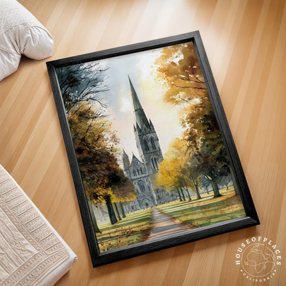 Salisbury Cathedral travel poster – view 2