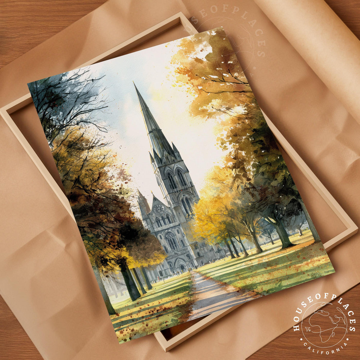 Salisbury Cathedral travel poster – view 4