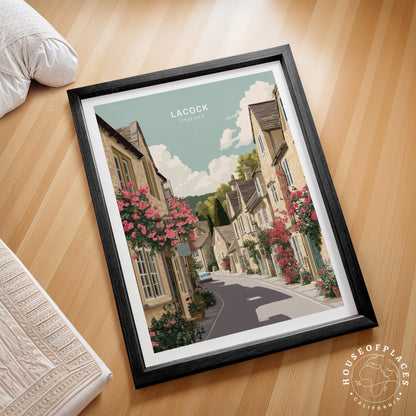 Lacock Village travel poster – view 2