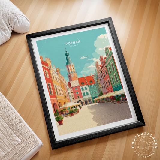 Poznan travel poster – view 2