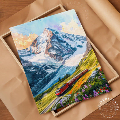 Jungfrau Region travel poster – view 4