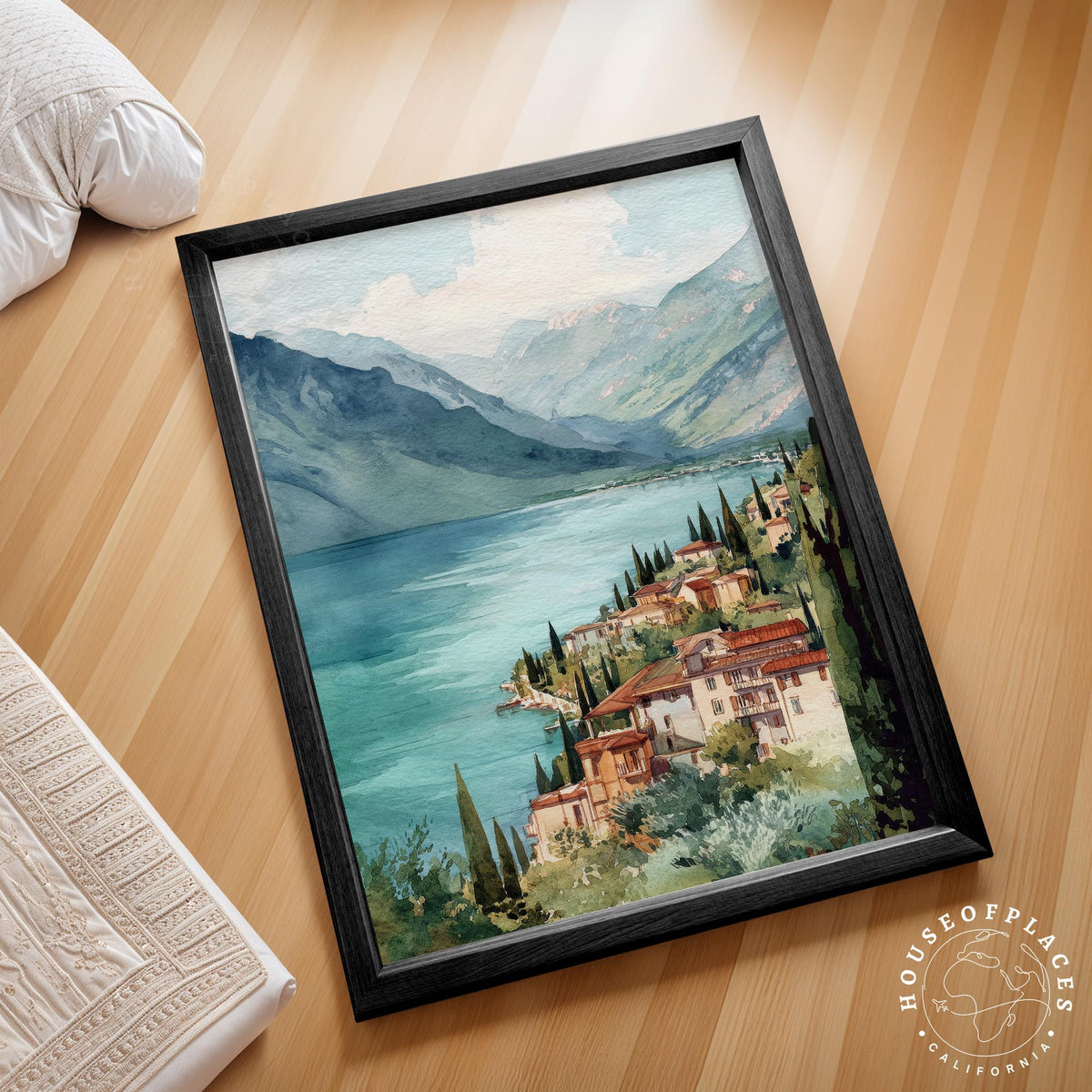 Lake Garda travel poster – view 2