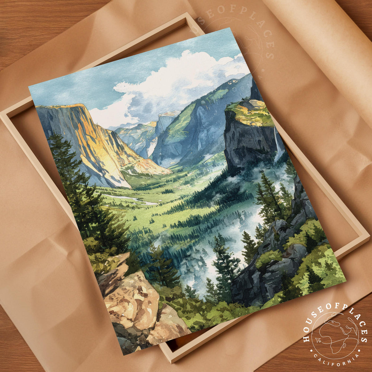 Yosemite Valley travel poster – view 4