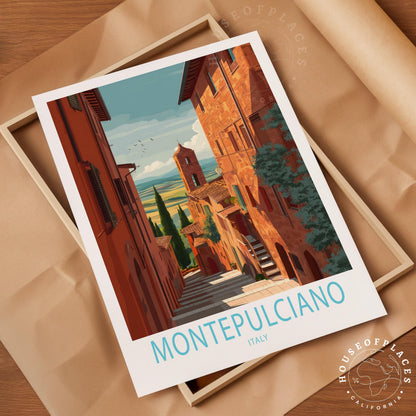 Montepulciano travel poster – view 4
