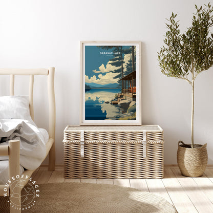 Saranac Lake travel poster – view 3